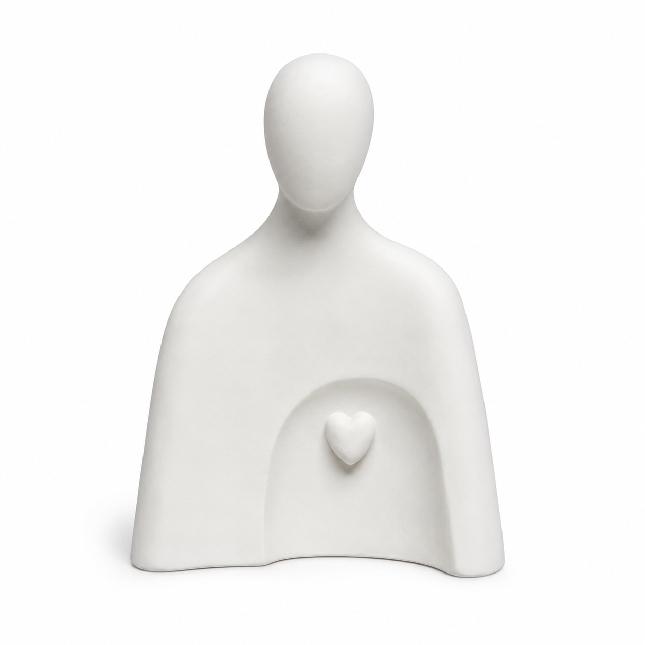Minimalist Heart Sculpture | Modern Home Decor Accent
