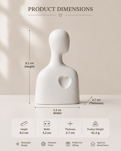 Minimalist Heart sculpture