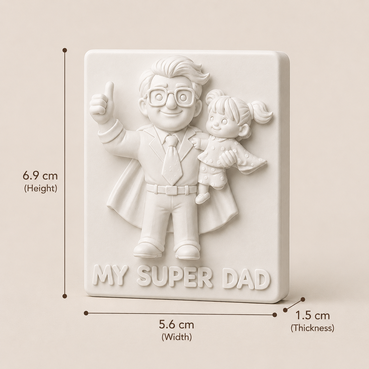 My Super Dad 3D canvas .