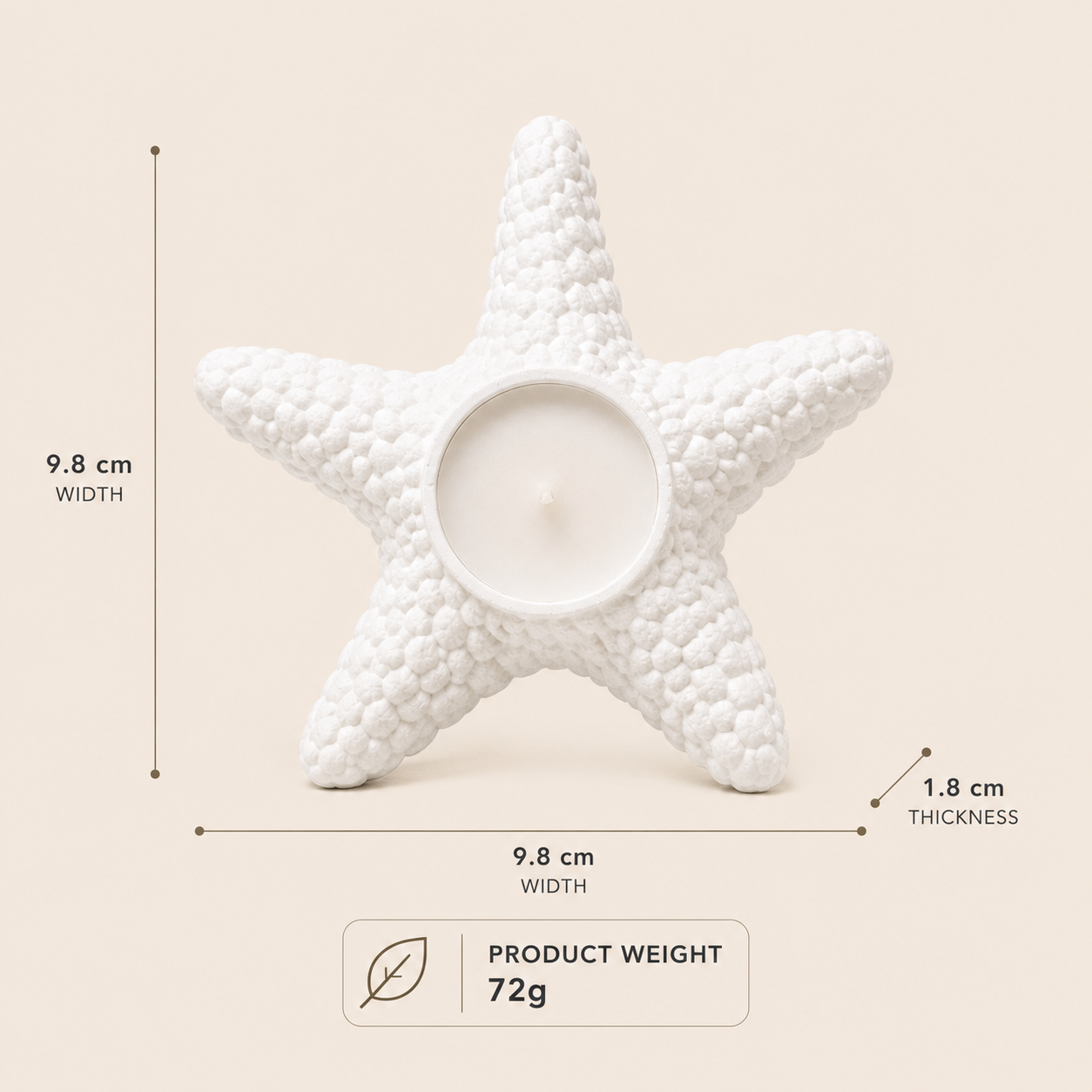 Sea Star tea Light Candle Holder