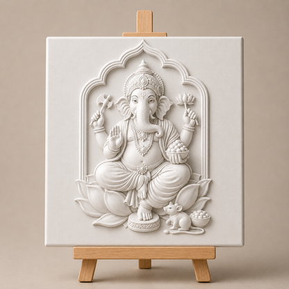 Lord Ganesha canvas paint kit