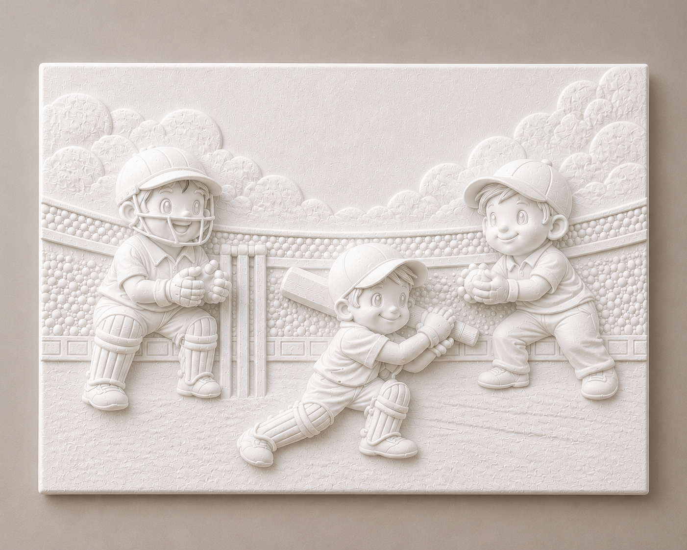 Little cricket champs 3D canvas kit