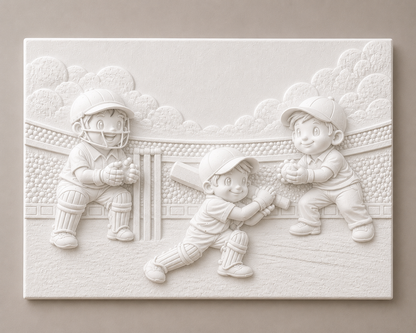 Little cricket champs 3D canvas kit