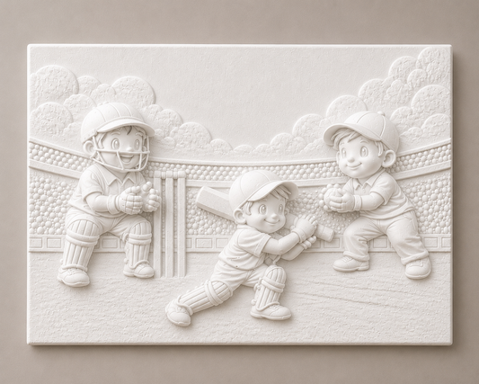Little cricket champs 3D canvas kit