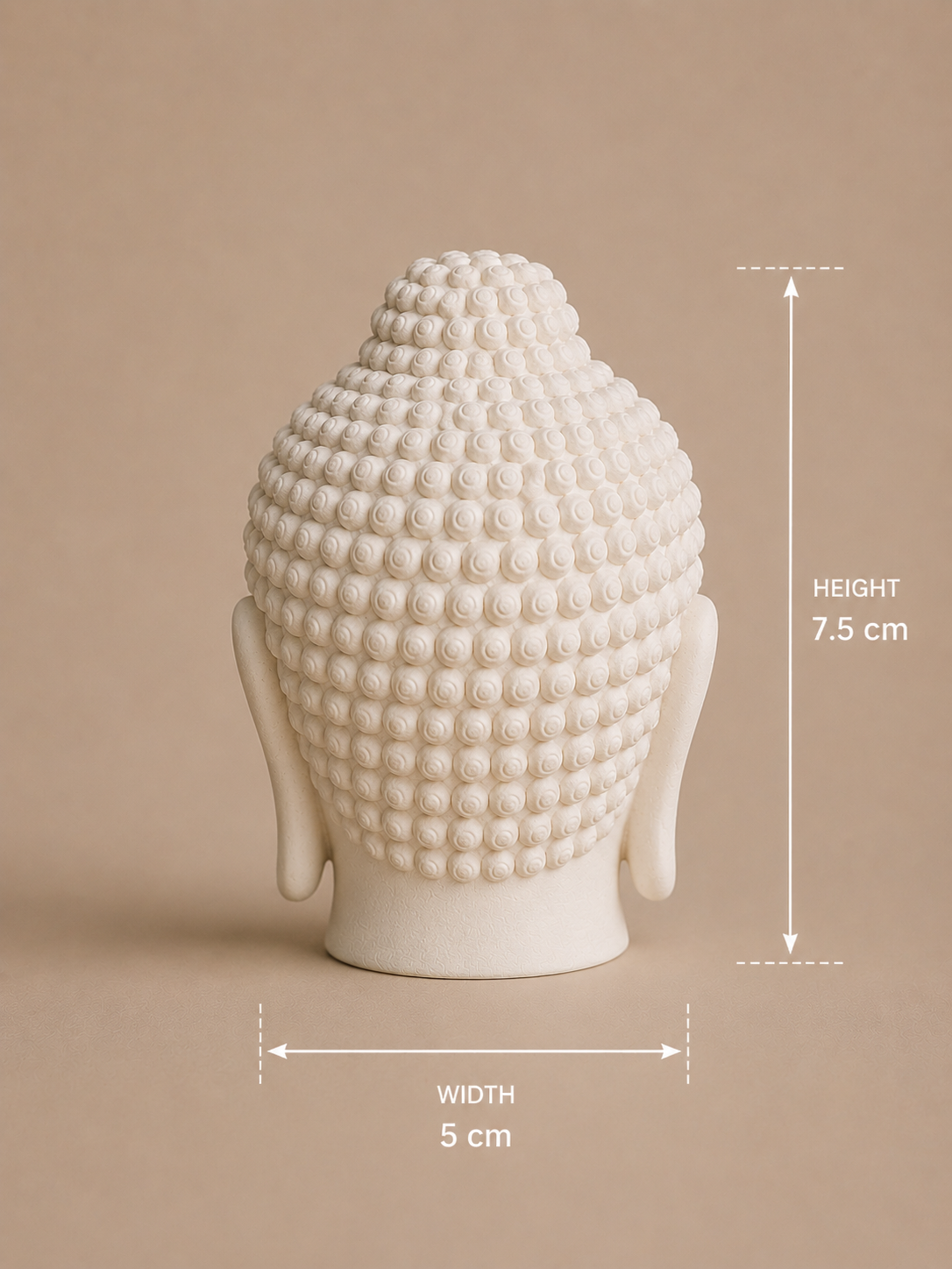 Serene Buddha Head sculpture