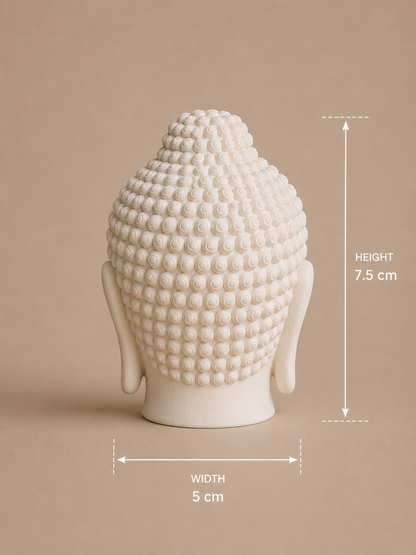 Serene Buddha Head sculpture
