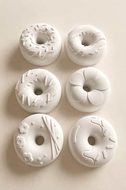 DIY Paintable donut figurines- Set of 6