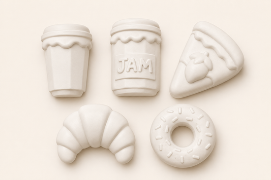 DIY Little treasures - food magnet painting kit ( set of 5 )