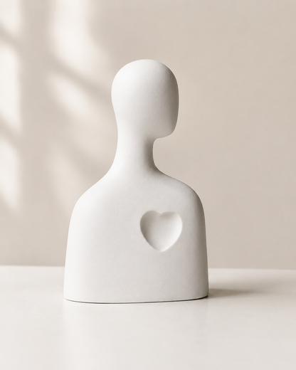 Minimalist Heart sculpture