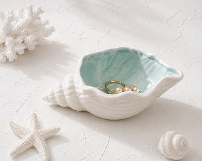 Luna spiral conch | Coastal jewellery & keepsake bowl