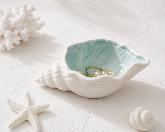 Luna spiral conch | Coastal jewellery & keepsake bowl