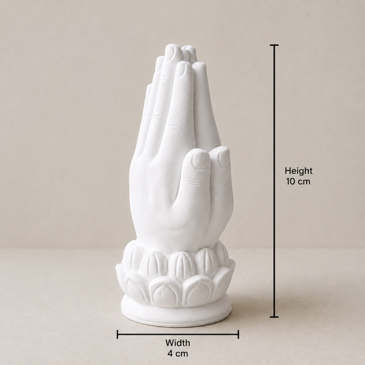 Praying hands incense stick holder