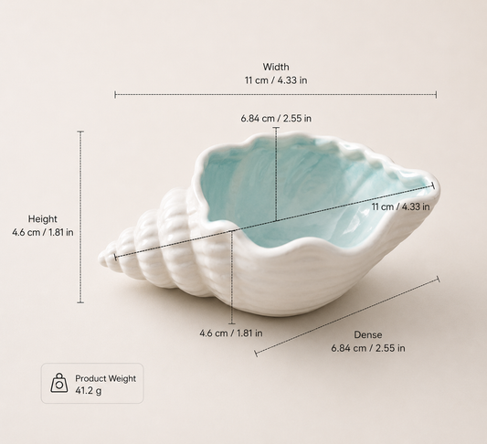 Luna spiral conch | Coastal jewellery & keepsake bowl