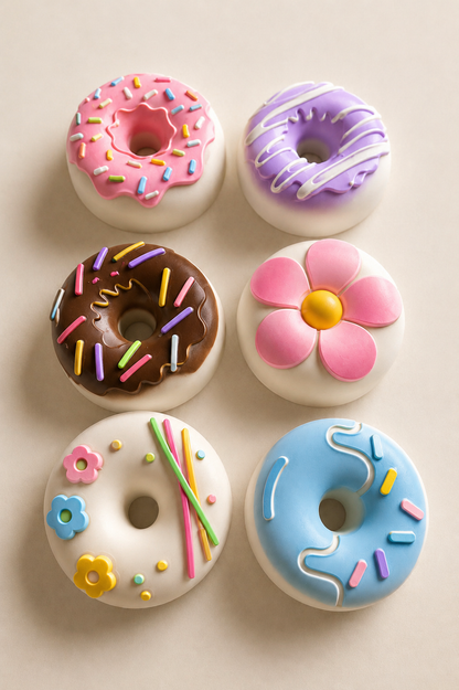 DIY Paintable donut figurines- Set of 6
