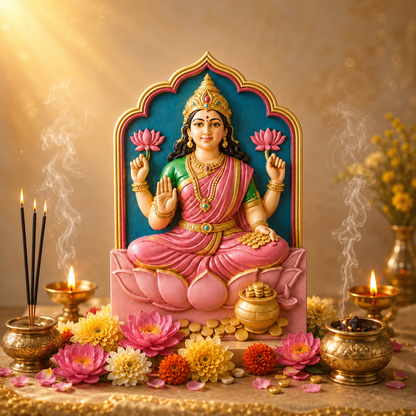 Goddess lakshmi canvas kit