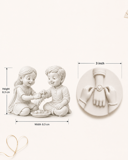 Rakhi DIY paintable magnet kit ( set of 2 ) |NK Muse Studio