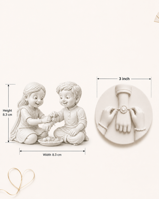 Rakhi DIY paintable magnet kit ( set of 2 ) |NK Muse Studio