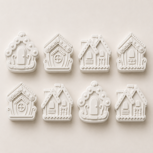 Fairy Village paintable house set (6 pieces )
